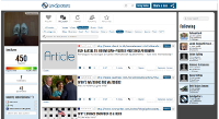 Linkspotters screenshot showing most discussed, political links to text/articles